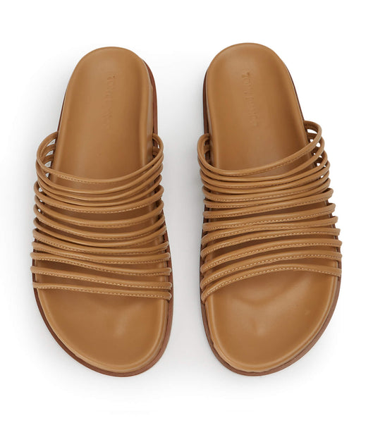 Sandalias de Diapositivas Tony Bianco Libi Biscuit Nappa Marrones | ARXBR44530