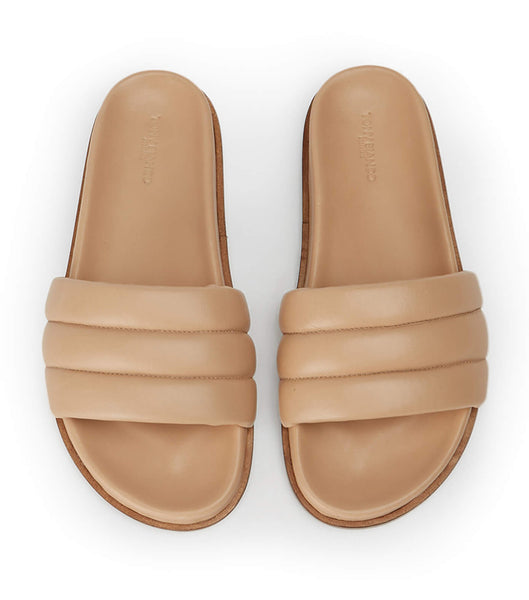 Sandalias de Diapositivas Tony Bianco Lucas Skin Nappa 1.5cm Arena | LARSX39055