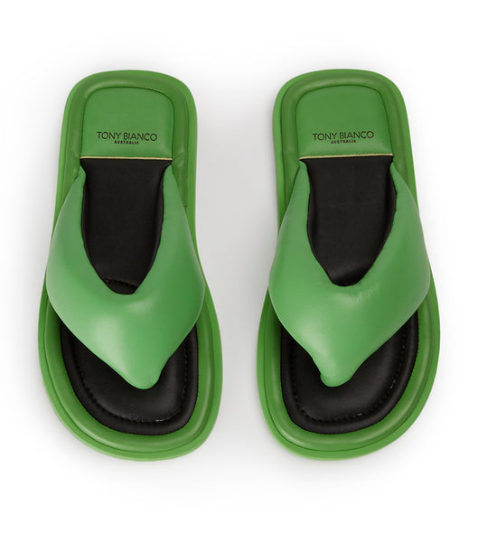 Sandalias de Diapositivas Tony Bianco Nikki Acid Green Verde | GARUC56308