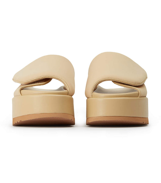 Sandalias de Diapositivas Tony Bianco Roxana Nude Scuba 6cm Beige | ARJVR43111