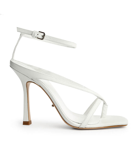 Sandalias de dedo Tony Bianco Faythe White Kid 10.5cm Blancas | ARJVR68948