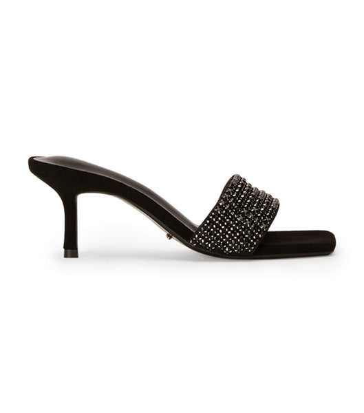 Tacones Brillantes Tony Bianco Amos Black Crystal/Black Gamuza 6.5cm Negras | ARXBR17127