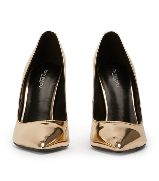 Tacones Brillantes Tony Bianco Anja Gold Shine 10.5cm Doradas | MARFT24230