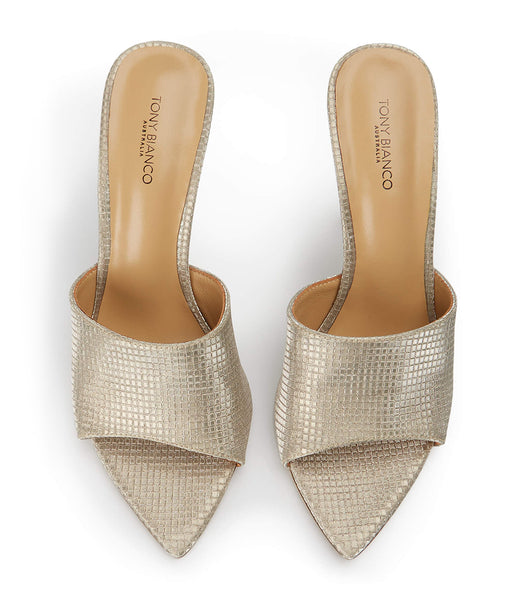 Tacones Brillantes Tony Bianco Marley Gold Aura 10.5cm Doradas | ARXMI43911