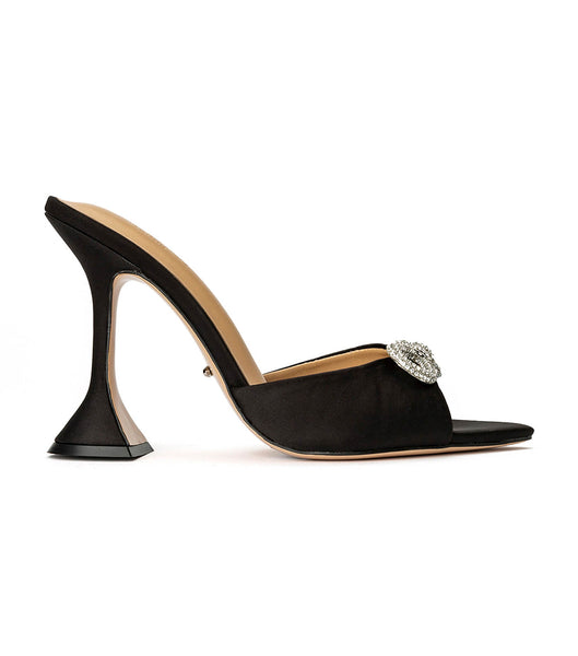 Tacones Brillantes Tony Bianco Montana Black Satin 10.5cm Negras | ARCIF74807