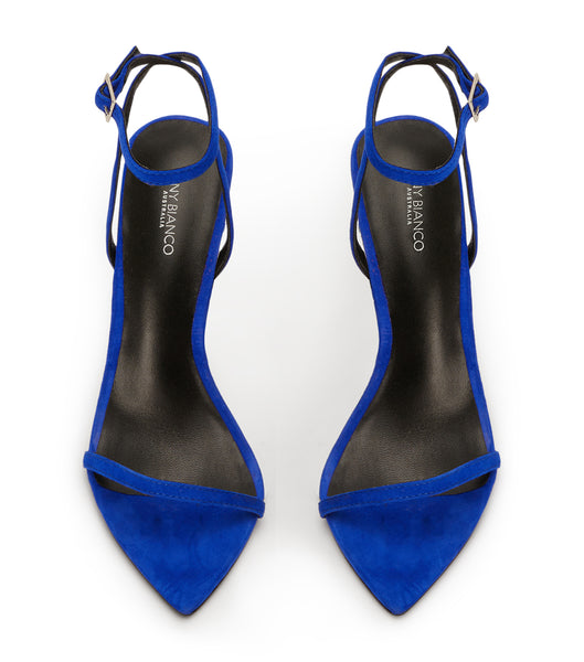 Tacones Brillantes Tony Bianco Myra Azure Gamuza 10.5cm Azur | QARWA56798