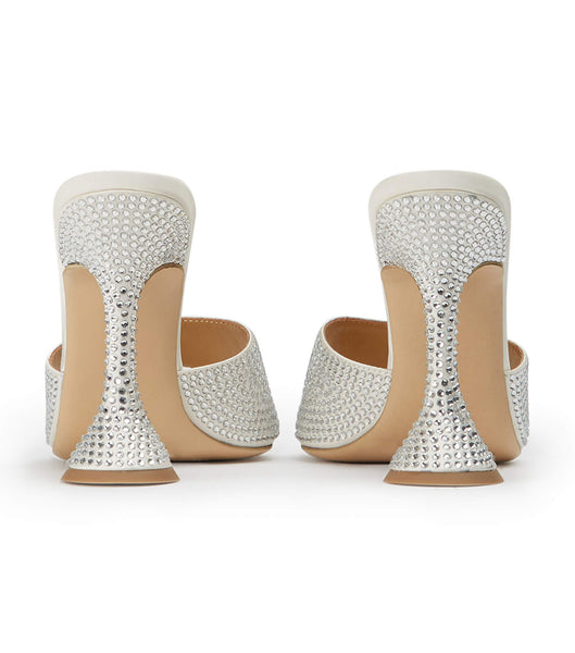 Tacones Brillantes Tony Bianco Serri Ivory Satin 10.5cm Blancas | ARIIZ52684