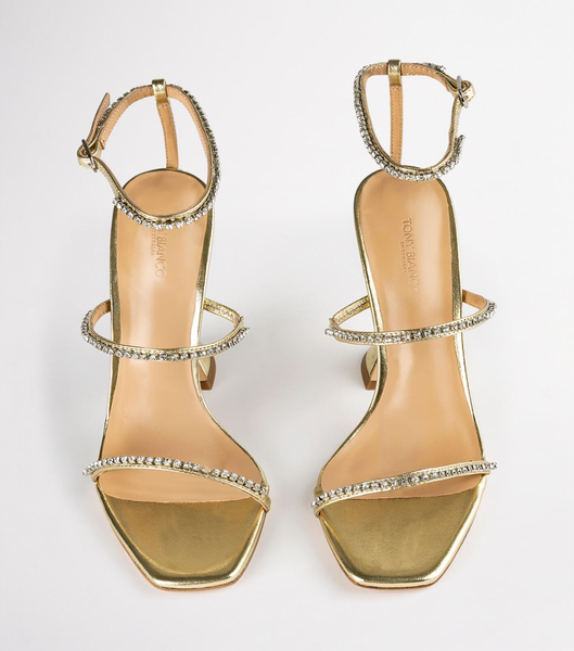 Tacones Brillantes Tony Bianco Skye Gold Nappa Metallic 10.5cm Doradas Metal | YARVQ76830