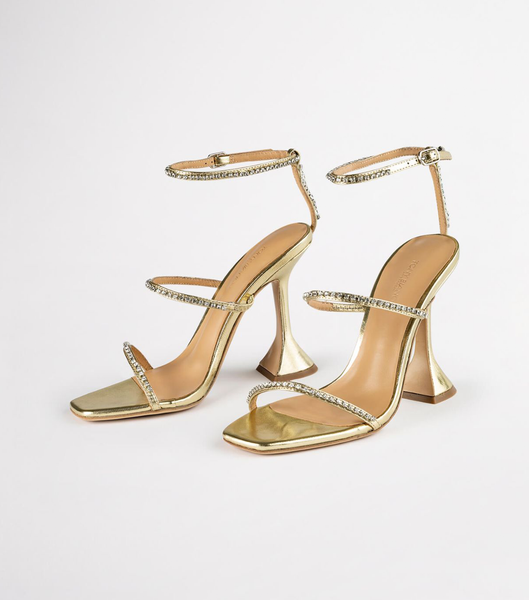 Tacones Brillantes Tony Bianco Skye Gold Nappa Metallic 10.5cm Doradas Metal | YARVQ76830