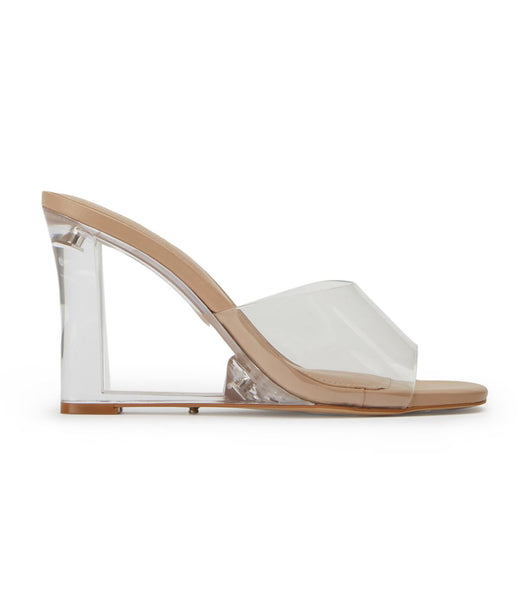 Tacones De Novia Tony Bianco Alessi Clear Vinylite/Skin 10cm Arena | XARBH73401