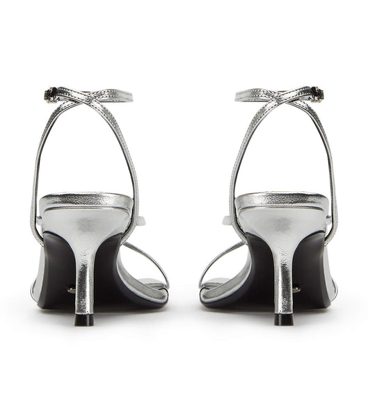 Tacones De Novia Tony Bianco Avi Silver Foil 6.5cm Plateadas | AARDF19280