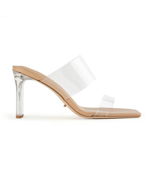 Tacones De Novia Tony Bianco Chicago Clear Vinylite/Skin Nappa 8.5cm Arena | SARVO52000