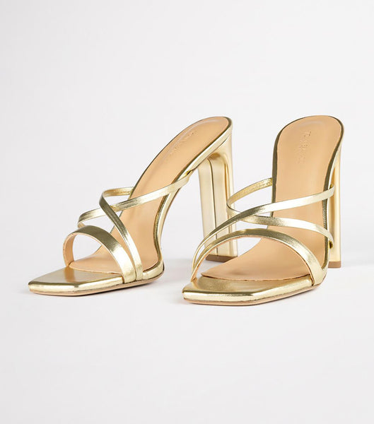 Tacones De Novia Tony Bianco Fior Gold Nappa Metallic 11cm Doradas Metal | ARNEJ73935