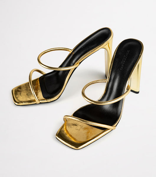 Tacones De Novia Tony Bianco Florence Gold Foil 11cm Doradas | UARTG13797