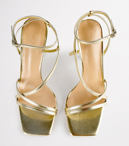 Tacones De Novia Tony Bianco Franci Gold Nappa Metallic 10.5cm Doradas Metal | ARZDE85566