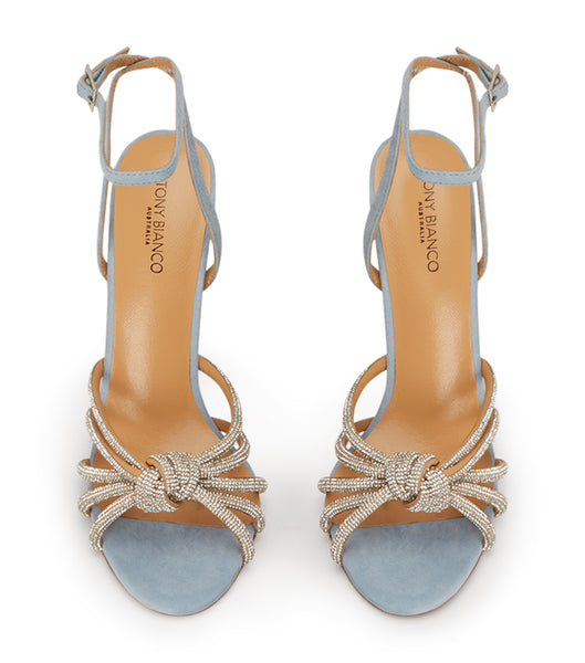 Tacones De Novia Tony Bianco Kyla Sky Gamuza 11cm Azules | TARWZ75649