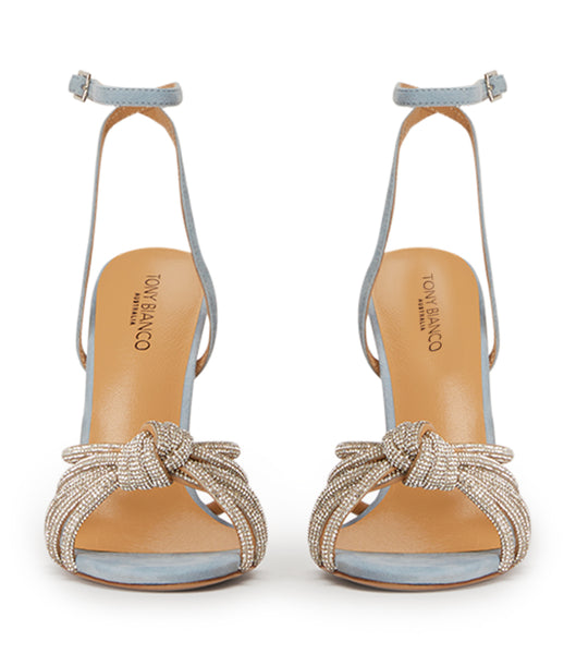 Tacones De Novia Tony Bianco Kyla Sky Gamuza 11cm Azules | TARWZ75649