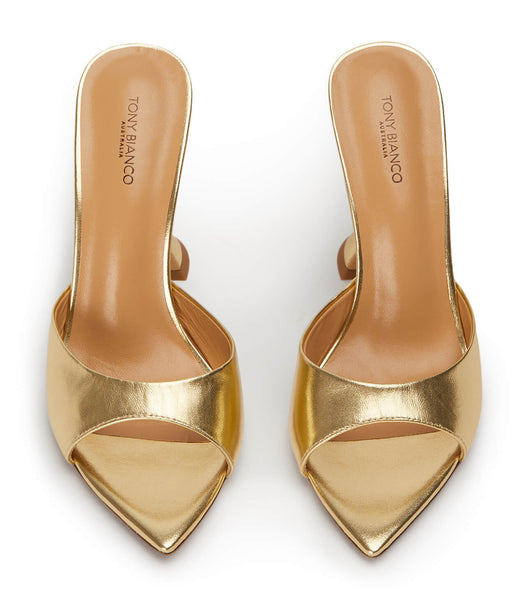 Tacones De Novia Tony Bianco Marcel Gold Nappa Metallic 10.5cm Doradas Metal | DARKV32266