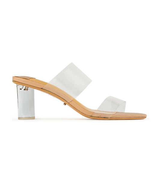 Tacones De Novia Tony Bianco Sabelle Clear Vynalite/Skin Capretto 6.5cm Arena | GAREC40447