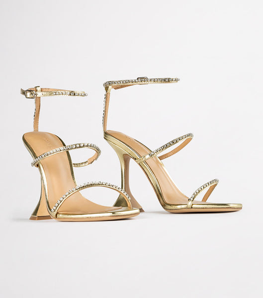 Tacones De Novia Tony Bianco Shy Gold Nappa Metallic 10.5cm Doradas Metal | ARNZX47670