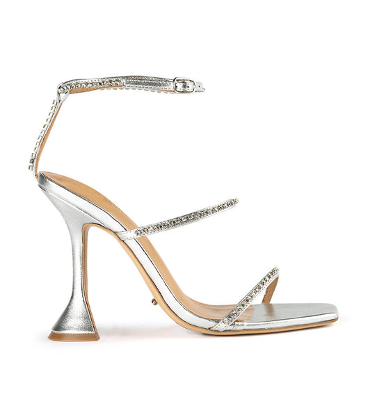 Tacones De Novia Tony Bianco Shy Silver Nappa Metallic 10.5cm Plateadas Metal | ARQCS40371