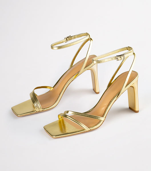 Tacones bajos Tony Bianco Corso Gold Nappa Metallic 8.5cm Doradas Metal | SARVO45334