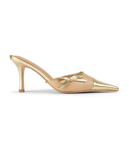 Tacones bajos Tony Bianco Shirley Beech/Gold 8cm Doradas | GARUC20183