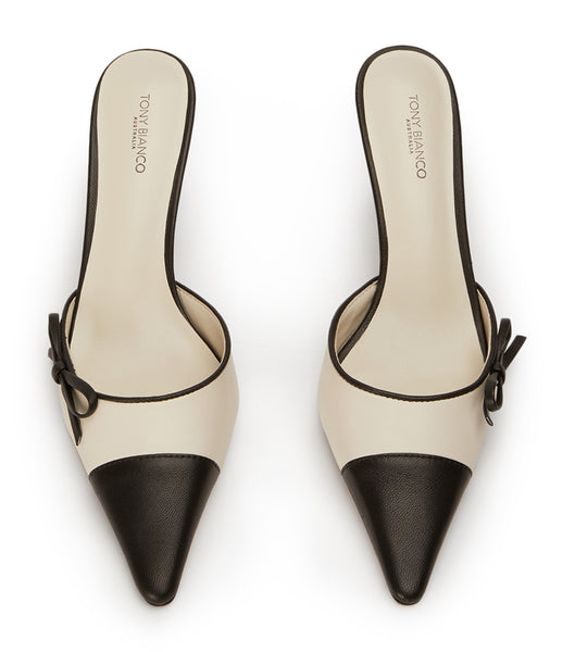 Tacones bajos Tony Bianco Shirley Bone/Black 8cm Beige Negras | ARICD19396