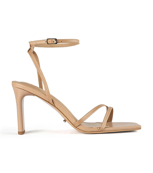 Tacones con tiras Tony Bianco Corso Skin Nappa 8.5cm Arena | QARWA27656