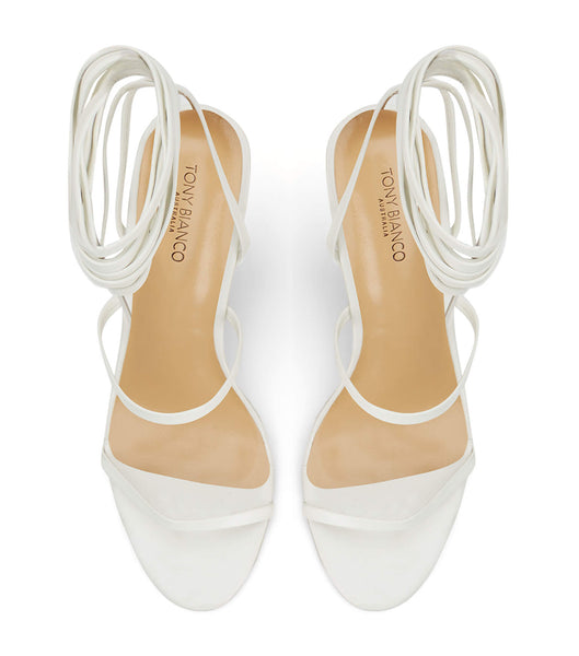 Tacones con tiras Tony Bianco Gabriella Milk Capretto 11cm Blancas | ARICD58820