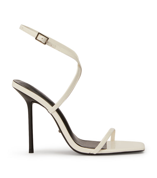 Tacones con tiras Tony Bianco Naxos White Charol 10.5cm Blancas | ARCVG25018