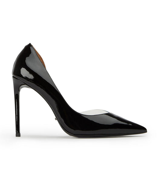 Tacones de aguja Tony Bianco Adore Black Charol/Clear Vinylite 10.5cm Negras | MARFT94204