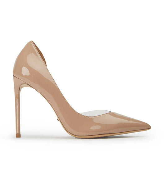 Tacones de aguja Tony Bianco Adore Coco Charol/Clear Vinylite 10.5cm Beige | TARPQ89143