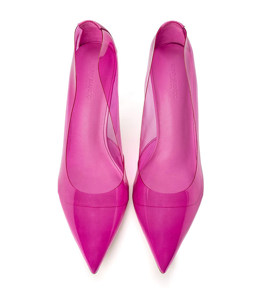 Tacones de aguja Tony Bianco Alijah Pink Vinylite/Pink Nappa 10.5cm Rosas | ARXBR56352