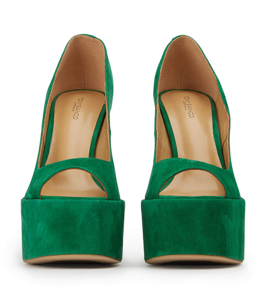 Tacones de aguja Tony Bianco Jolee Jade Gamuza 15cm Verde | EARHC84396