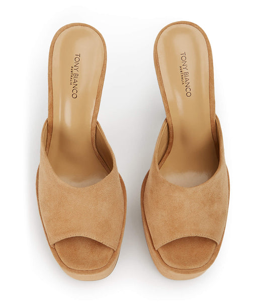 Tacones de aguja Tony Bianco Jordyn Butterscotch Gamuza 15cm Marrones | QARUV99178