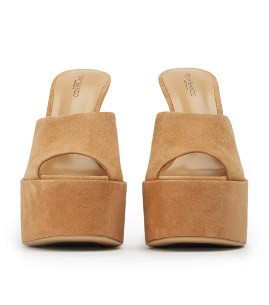 Tacones de aguja Tony Bianco Jordyn Butterscotch Gamuza 15cm Marrones | QARUV99178