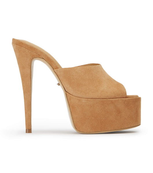 Tacones de aguja Tony Bianco Jordyn Butterscotch Gamuza 15cm Marrones | QARUV99178