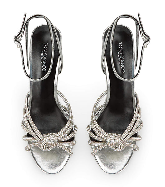 Tacones de aguja Tony Bianco Kyla Silver Foil 11cm Plateadas | BARSD67200