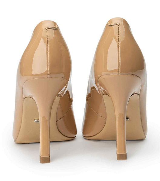 Tacones de aguja Tony Bianco Kysaia Nude Charol 9.5cm Beige | LARTR42371