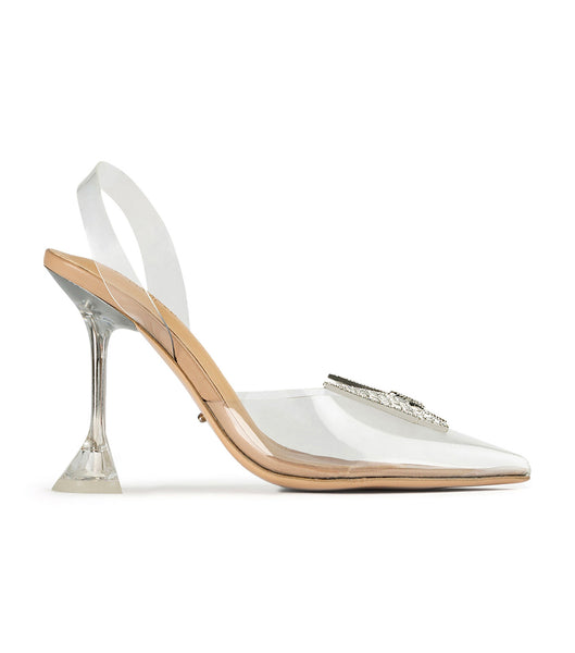 Tacones de aguja Tony Bianco Laos Clear Vinylite 10.3cm Plateadas | ARJKU82677