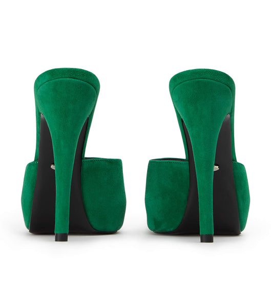 Tacones de aguja Tony Bianco Love Jade Gamuza 12cm Verde | LARTR99839