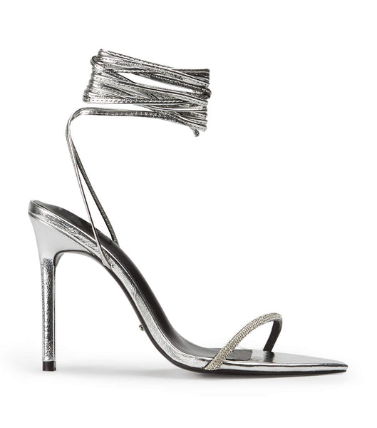 Tacones de aguja Tony Bianco Makai Silver Foil 10.5cm Plateadas | ARDFL57953