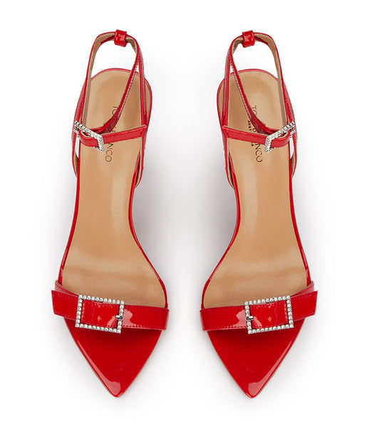 Tacones de aguja Tony Bianco Mopsy Scarlet Charol 10.5cm Rojas Oscuro | YARGT72083