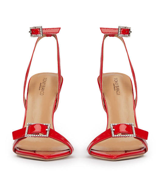 Tacones de aguja Tony Bianco Mopsy Scarlet Charol 10.5cm Rojas Oscuro | YARGT72083