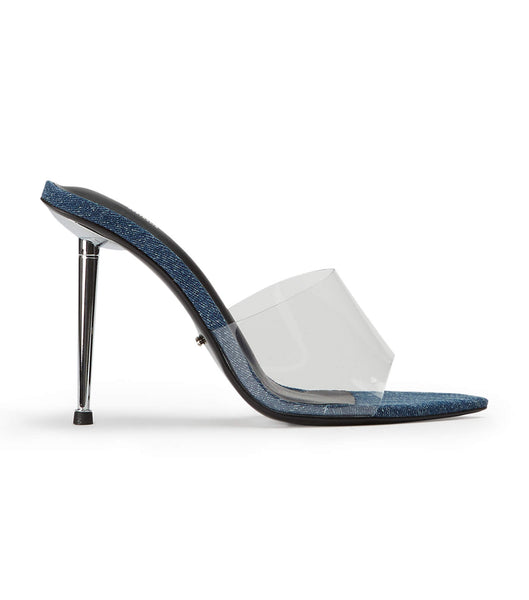 Tacones de aguja Tony Bianco Mylo Clear Vinylite/Blue Denim 10.5cm Azules | ARZDE53326