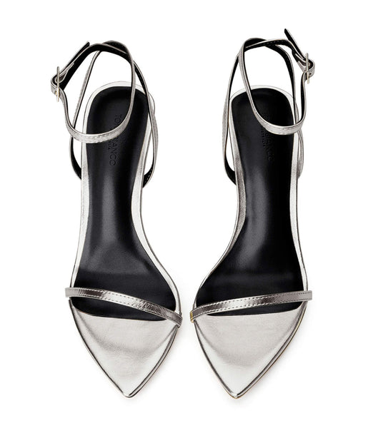 Tacones de aguja Tony Bianco Myra Silver Nappa Metallic 10.5cm Plateadas Metal | XARBH22687