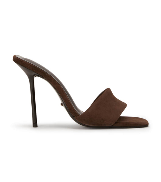 Tacones de aguja Tony Bianco Natalie Espresso Gamuza 10.5cm Chocolate | ARZDE55738