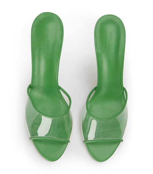 Tacones de aguja Tony Bianco Riana Clear Vinylite/Acid Green 9.5cm Verde | EARVG48712