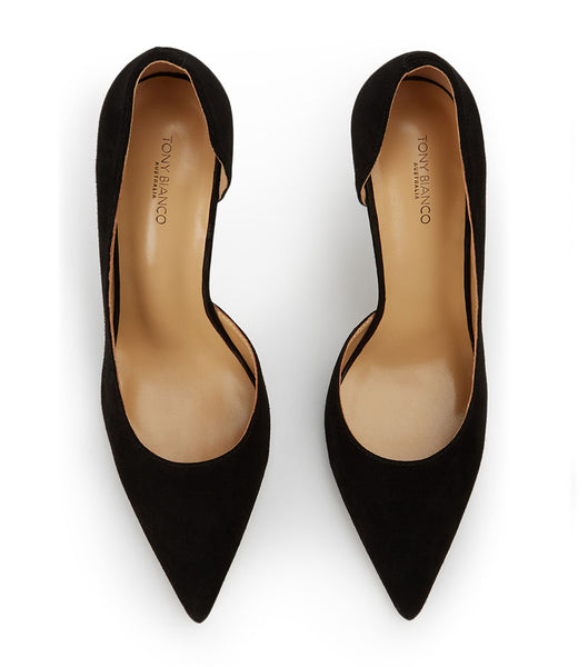 Tacones de evento Tony Bianco Alyx Black Gamuza 10.5cm Negras | ARDFL19591